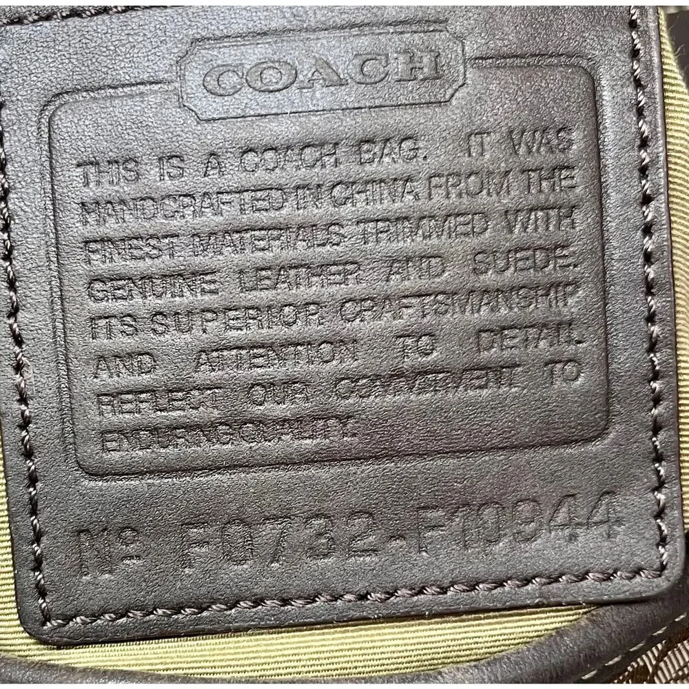 Y2K Coach F10944 Mini Signature Duffle Bag & Wristlet